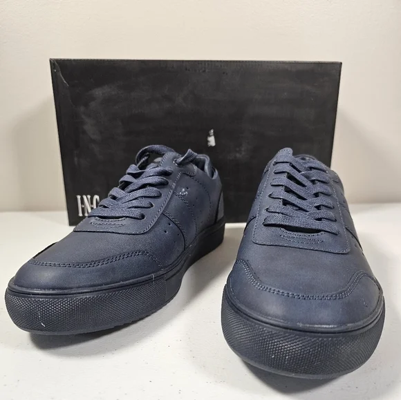 INC International Concepts Mens Zuri Low Top Sneaker Faux Suede Blue Size 9M NEW - Picture 6 of 16